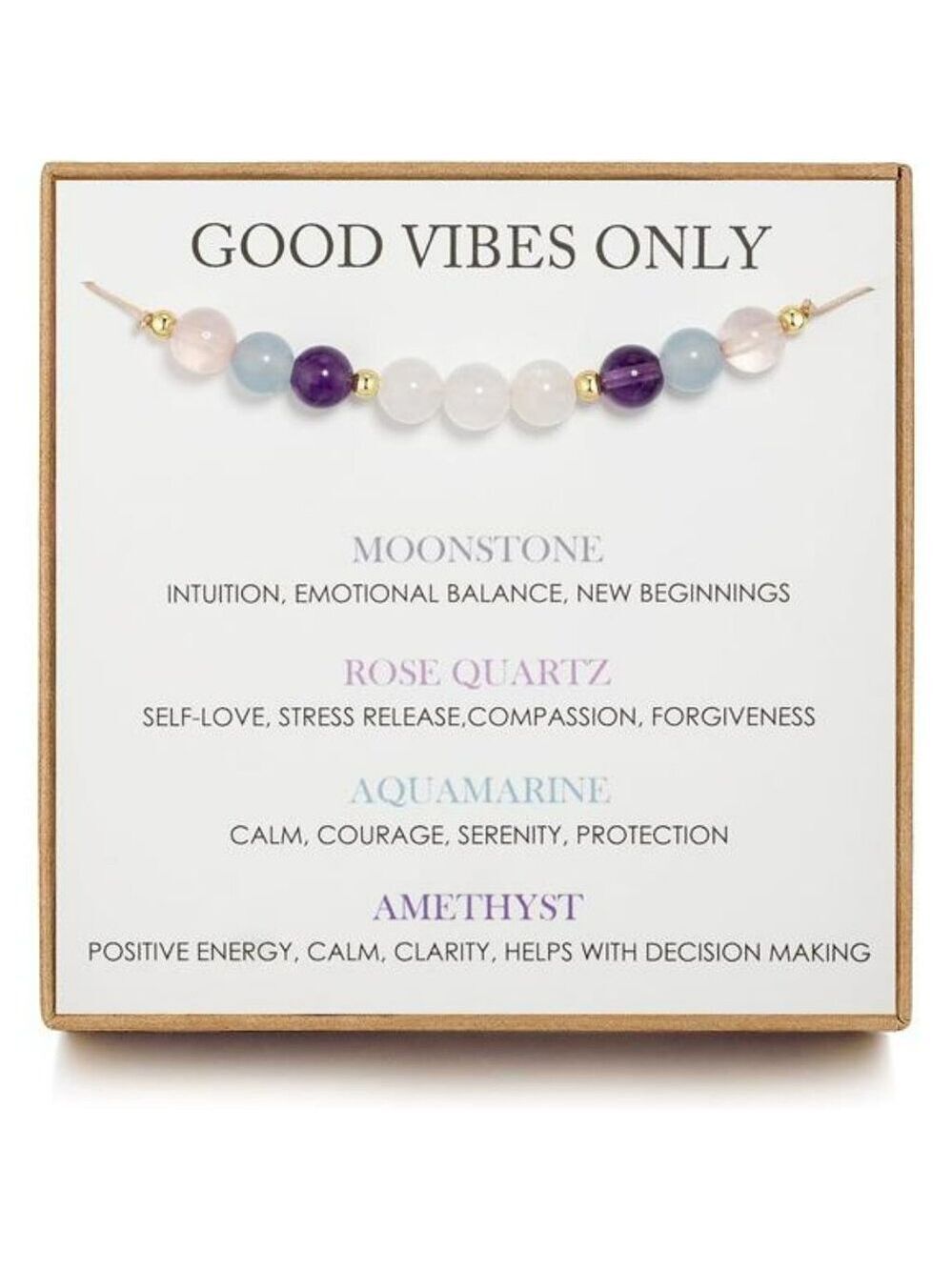 Moonstone bracelet for women positive energy new beginnings manifestation jewelr